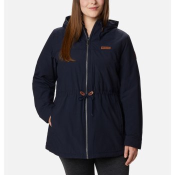 Columbia Jas Dames, Chatfield Hill Plus Size Donkerblauw, 45DFJCHSI